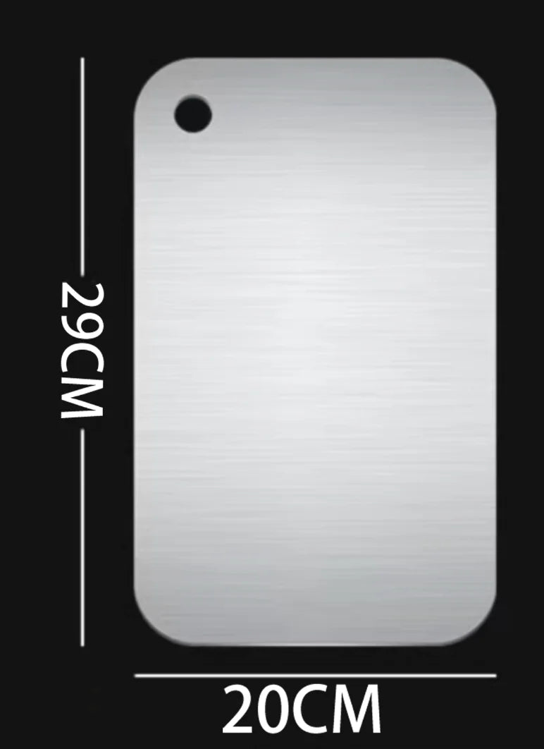316 Stainless Steel Panel and Chopping Board Kitchen Household Thickened Double Sided Cutting Board Block Kneading Dough Board