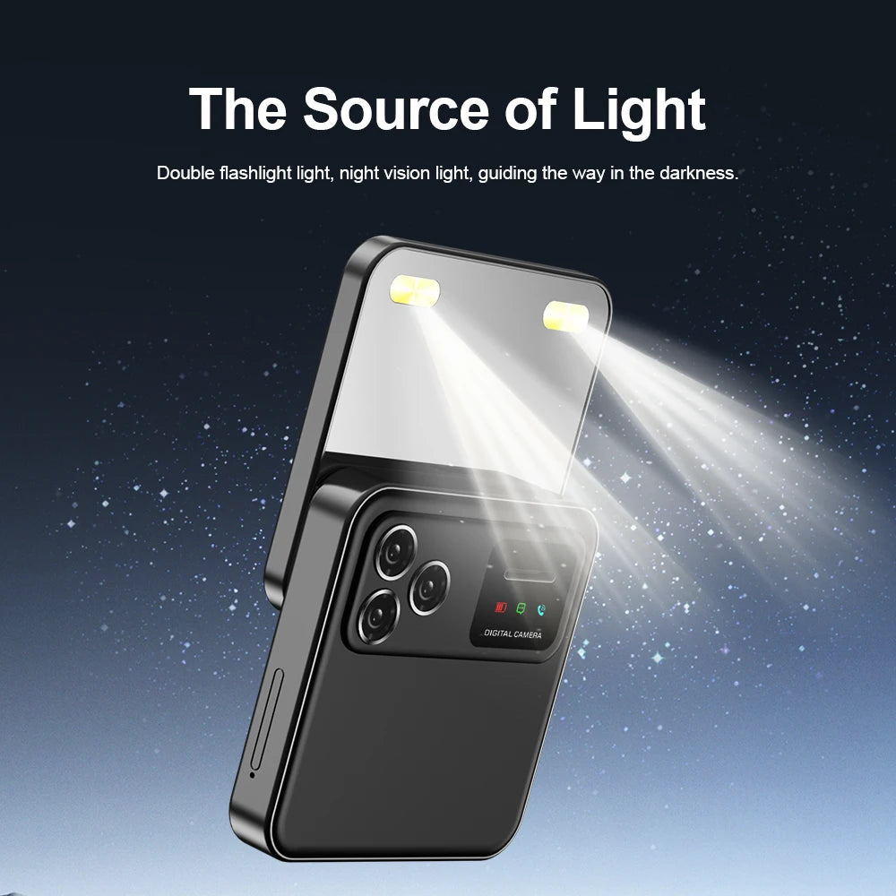 2024 NEW SERVO R18Pro Rotating Screen Mini Mobile Phone Flashlight Magic Voice 2.4" Button Slider Cell Phones Dual SIM Standby