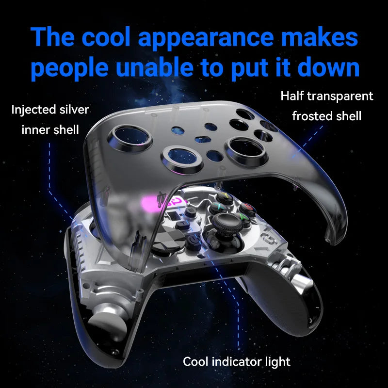 G7 Gaming Controller Gamepad Wired/2.4G Wireless 1000Hz Hall Effect Buttons Asymmetric Vibration Multi-Platform Support