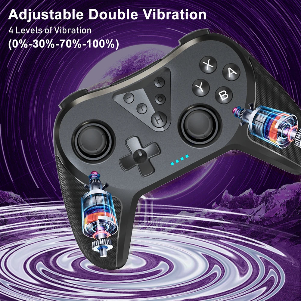 Double Shock Game Controller Gamepad Joystick for Switch Pro Switch Lite PC