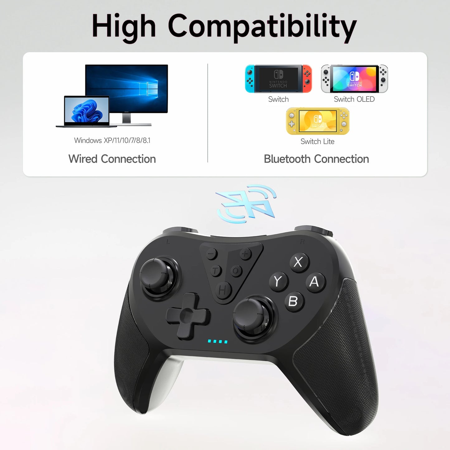 Double Shock Game Controller Gamepad Joystick for Switch Pro Switch Lite PC