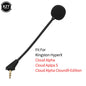 Replacement Game Mic 3.5mm Microphone for Kingston HyperX Cloud 2 II X Core Pro Silver Cloudx Gaming Headsets Headphones