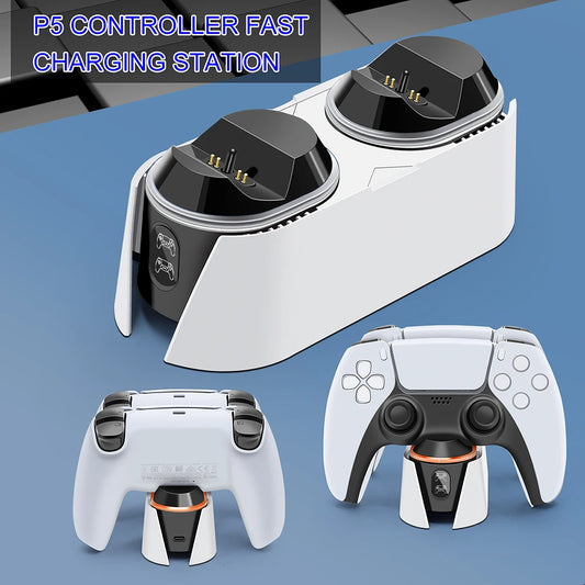 Charger for Sony PlayStation5 Wireless Controller Type-C USB Dual Fast Charging Cradle Dock Station for PS5 Joystick Gamepads