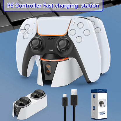 Charger for Sony PlayStation5 Wireless Controller Type-C USB Dual Fast Charging Cradle Dock Station for PS5 Joystick Gamepads