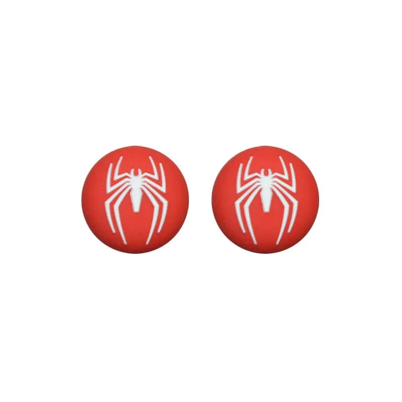 1pair Disney SpiderMan Deadpool Thumb Grip Cap Cover Playstation PS5 PS4 Xbox Series Cartoon Gameing Controller Accessories Gift