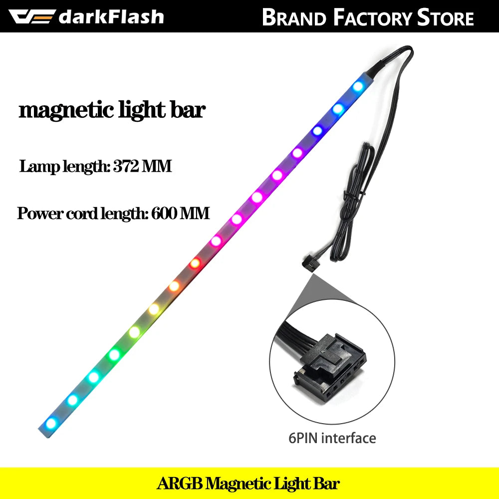 Darkflash DR11 Rgb Fan Ventoinha PC Controladora 120mm Computer Case Fan Kit 6pin Water Cooler CPU Cooling Fans Argb Ventilador