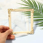 Photo Frame Nordic Style Golden Embossment Pictures Display Frame Wedding Party Picture Frame Jewelry Display Photography Prop