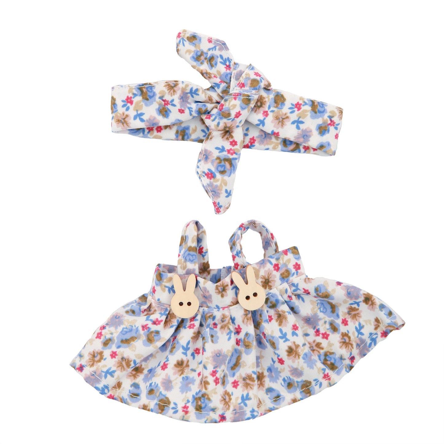 Plush Vinyl Face Labubu Doll Clothes Skirts Plush Bag Charm Little Clothes Hairband Girl Juguates&Doll Accessories Fashion Toys