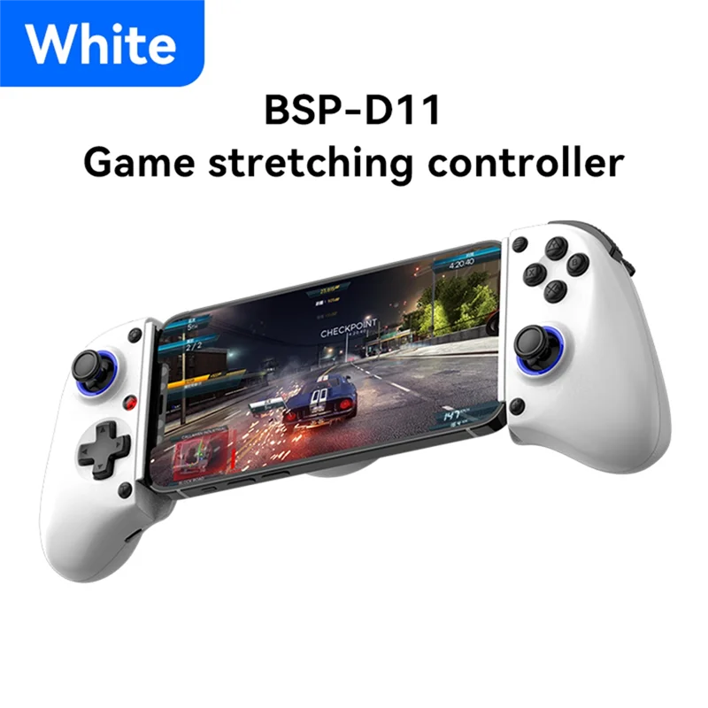 X12A-D11 Telescopic Game Controller RGB Phone Gamepad With Turbo/6-Axis Gyro/Vibration For Android IOS PS3 PS4 Switch