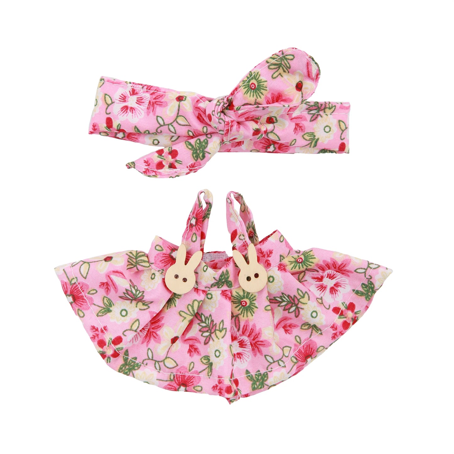 Plush Vinyl Face Labubu Doll Clothes Skirts Plush Bag Charm Little Clothes Hairband Girl Juguates&Doll Accessories Fashion Toys