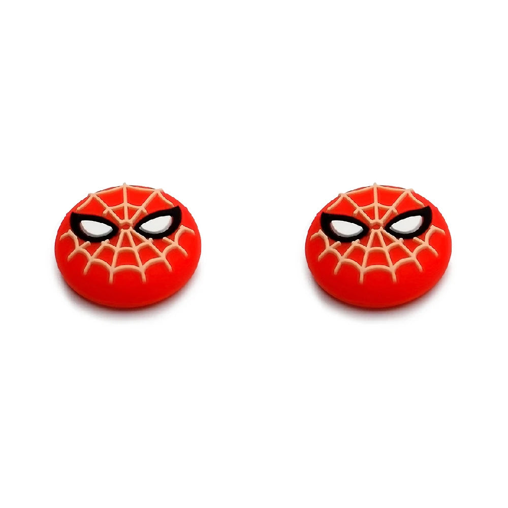 2pcs/set Marvel Games Console Thumb Grip Cap Cover Kawaii Spiderman Playstation PS5 PS4 Xbox Series Joystick Protective Cap
