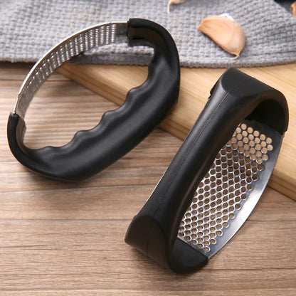 1/2pcs Stainless Steel Garlic Press Crusher Manual Garlic Chopper Garlic Chopping Tools Fruits Vegetables Home Kitchen Gadget