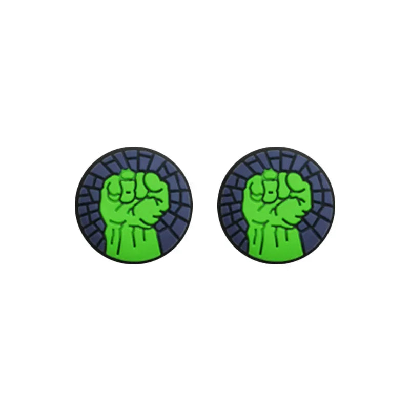 1pair Disney SpiderMan Deadpool Thumb Grip Cap Cover Playstation PS5 PS4 Xbox Series Cartoon Gameing Controller Accessories Gift