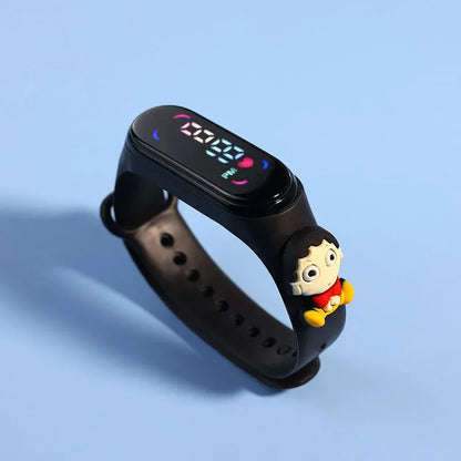Disney Mickey Children Watches For Girls Electronic Bracelet Sports Touch LED Spiderman Doll Kids Watch Women Waterproof Clock