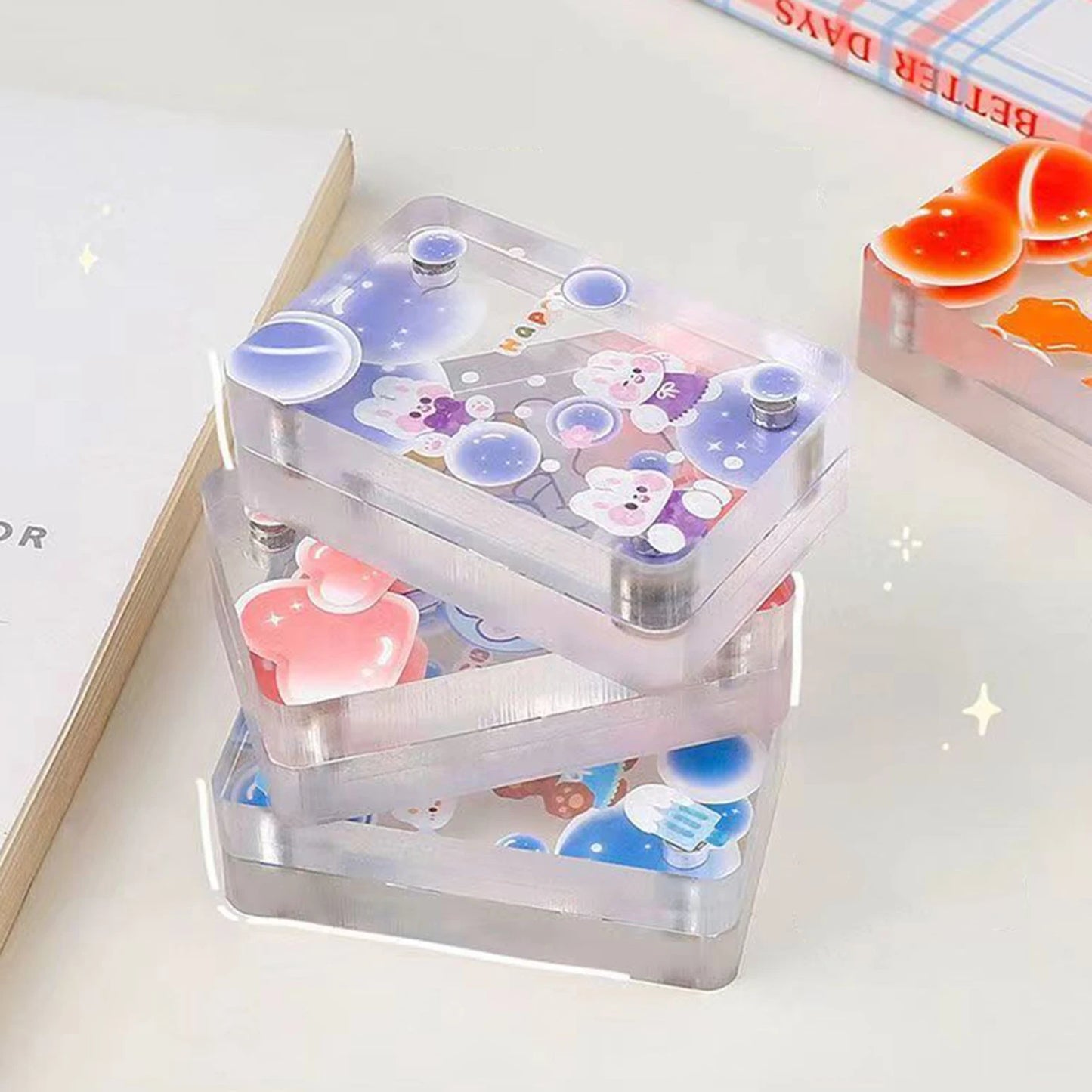 Acrylic Photo Frame Double-sided Transparent Display Frame Magnetic Crystal Glass Photo Decoration Frame Magnetic Photo Frame