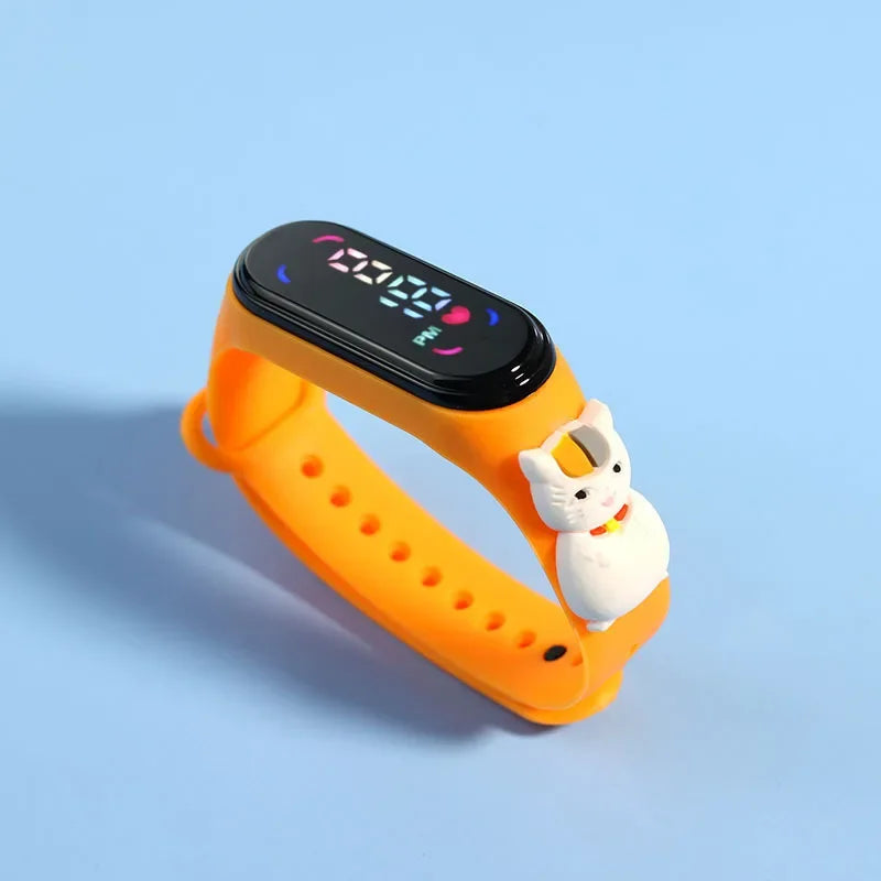 Disney Mickey Children Watches For Girls Electronic Bracelet Sports Touch LED Spiderman Doll Kids Watch Women Waterproof Clock