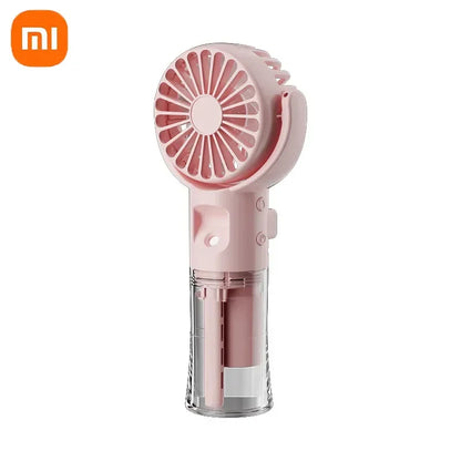 Xiaomi Portable Humidifier Fan Mini Handheld Misting Fan Portable Rechargeable Handheld Fan with Humidifier Mini Water Spray Fan