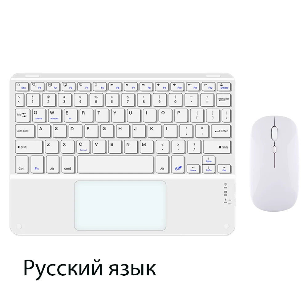 Touchpad Wireless Keyboard and Mouse Bluetooth Keyboard For iOS Android Windows Ultra Thin Protable Mini Tablet For Ipad Phone
