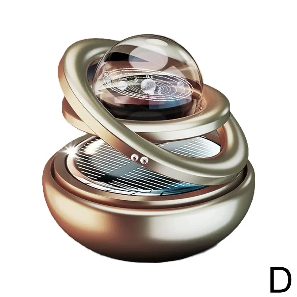Solar Power Car Perfume Car Air Freshener Solar Ornaments Rotating Aromatherapy Perfume Ornaments Creative Car Diffuser