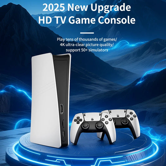 RS5 TV Game Console Dual Stick Wireless Controller Game 20000+64GB Double Joystick 4K Retro Suitable for PC, Android, TV USB