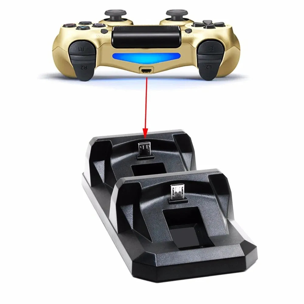 For PS4 Controller USB Dual Charger Dock Gaming Charging Stand Holder For Sony PlayStation 4 Wireless Gamepad Controle Charger