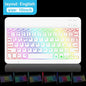 Mini Backlit RGB 10inch Bluetooth Keyboard 2.4G Wireless Mouse Rechargeable For Tablet Cell Phone Windows Android iPad Keyboard