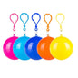 Colorful Mini Portable Raincoat Ball Thickened Disposable Waterproof Emergency Adults Rain Ponchos Cape Keyring