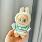 Fashion Sweater Outfit Accessories Sitting Party Pink White Striped Sweater Cup Clothing For Labubu V1 V2 Idol Cute Doll Clothes