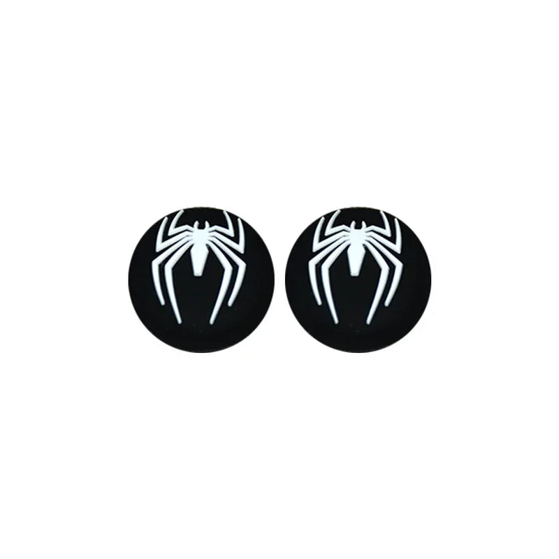 1pair Disney SpiderMan Deadpool Thumb Grip Cap Cover Playstation PS5 PS4 Xbox Series Cartoon Gameing Controller Accessories Gift