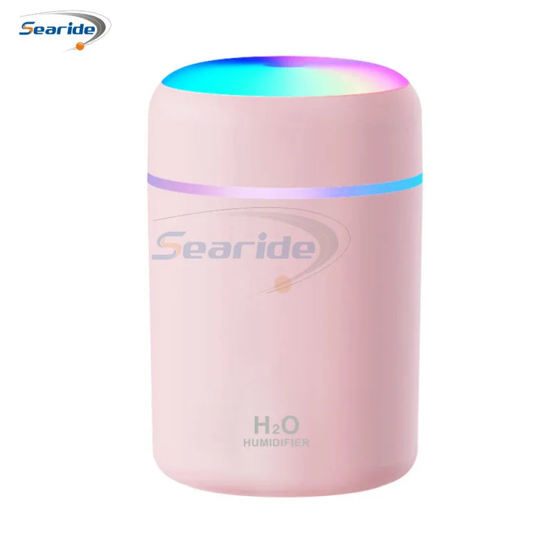 300ml Air Humidifier Portable Mini USB Aroma Diffuser Essential Oils Cool Mist for Bedroom Home Bedroom Car Purifier Humificador