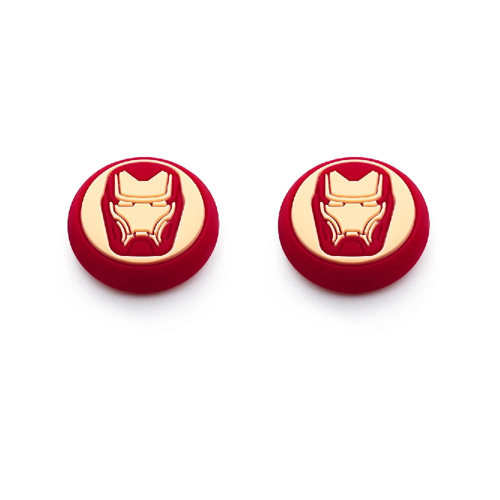 2pcs/set Marvel Games Console Thumb Grip Cap Cover Kawaii Spiderman Playstation PS5 PS4 Xbox Series Joystick Protective Cap