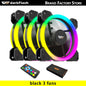 Darkflash DR11 Rgb Fan Ventoinha PC Controladora 120mm Computer Case Fan Kit 6pin Water Cooler CPU Cooling Fans Argb Ventilador