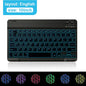 Mini Backlit RGB 10inch Bluetooth Keyboard 2.4G Wireless Mouse Rechargeable For Tablet Cell Phone Windows Android iPad Keyboard