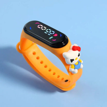 Disney Mickey Children Watches For Girls Electronic Bracelet Sports Touch LED Spiderman Doll Kids Watch Women Waterproof Clock