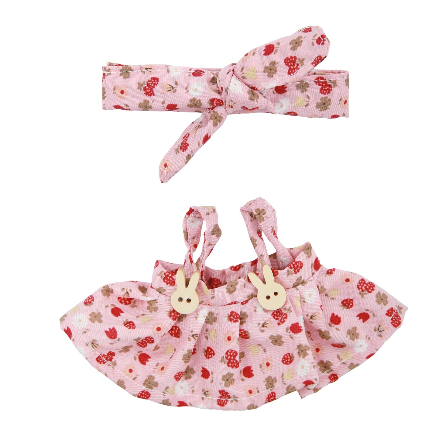 Plush Vinyl Face Labubu Doll Clothes Skirts Plush Bag Charm Little Clothes Hairband Girl Juguates&Doll Accessories Fashion Toys