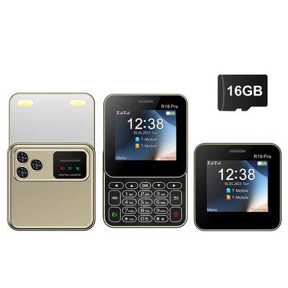 2024 NEW SERVO R18Pro Rotating Screen Mini Mobile Phone Flashlight Magic Voice 2.4" Button Slider Cell Phones Dual SIM Standby