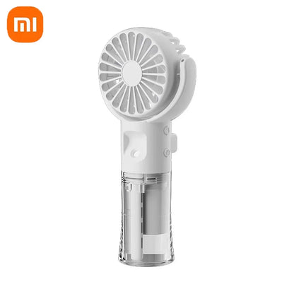 Xiaomi Portable Humidifier Fan Mini Handheld Misting Fan Portable Rechargeable Handheld Fan with Humidifier Mini Water Spray Fan