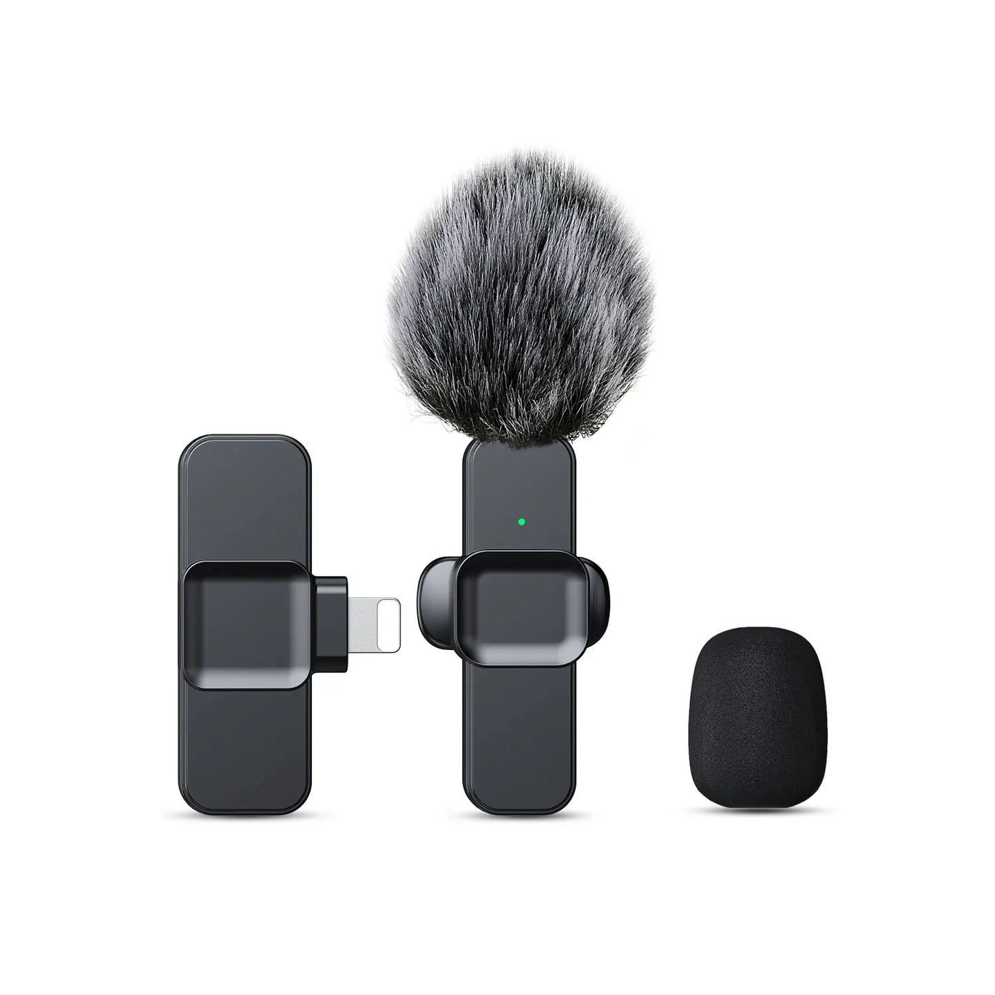 SNZIYAG K10 Wireless Lavalier Microphone Portable Audio Video Recording Mini Microphone for iPhone Android PC Live Gaming Phone