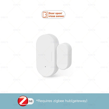 ZigBee 3.0 Smart Window Door Sensor Detector with Lux or Vibration Detection Home Security Alarm Work with Z2M in Home Assistant