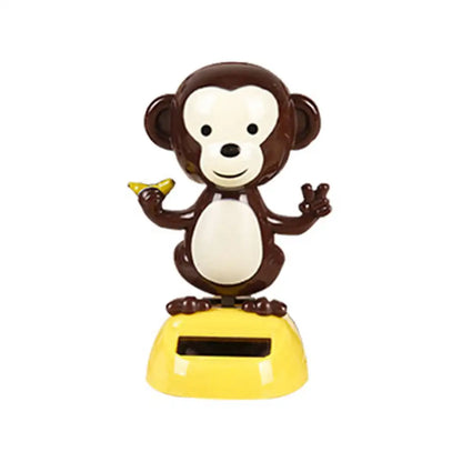 Car Interior Solar Dancing Toy Cute Swinging Animals Dashboard Ornament Auto Home Decoration Solar Powered for Baby Child Gifts