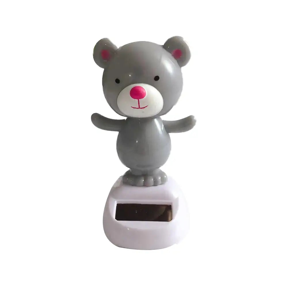 Car Interior Solar Dancing Toy Cute Swinging Animals Dashboard Ornament Auto Home Decoration Solar Powered for Baby Child Gifts