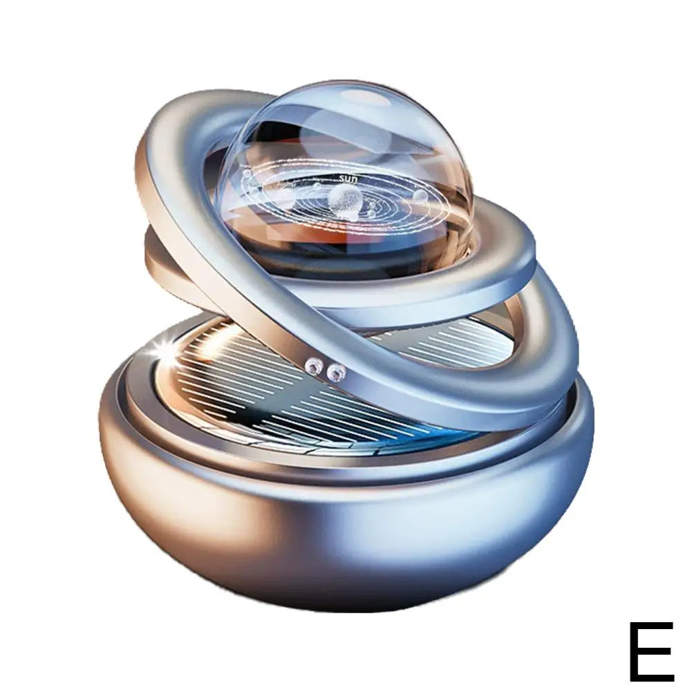 Solar Power Car Perfume Car Air Freshener Solar Ornaments Rotating Aromatherapy Perfume Ornaments Creative Car Diffuser