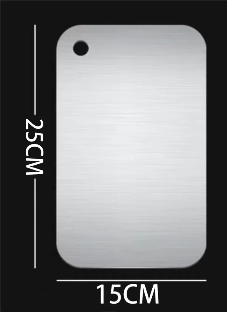 316 Stainless Steel Panel and Chopping Board Kitchen Household Thickened Double Sided Cutting Board Block Kneading Dough Board
