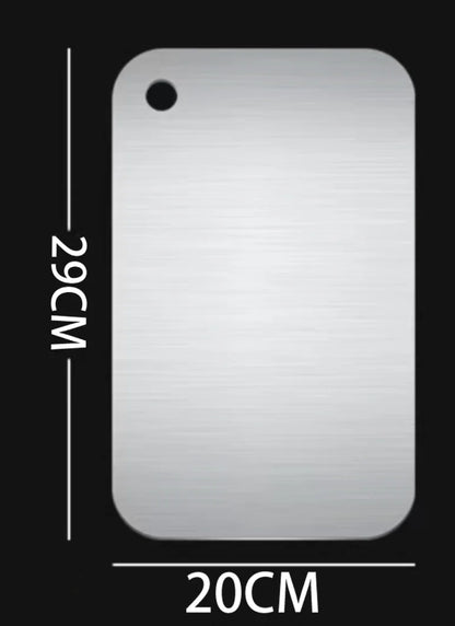 316 Stainless Steel Panel and Chopping Board Kitchen Household Thickened Double Sided Cutting Board Block Kneading Dough Board