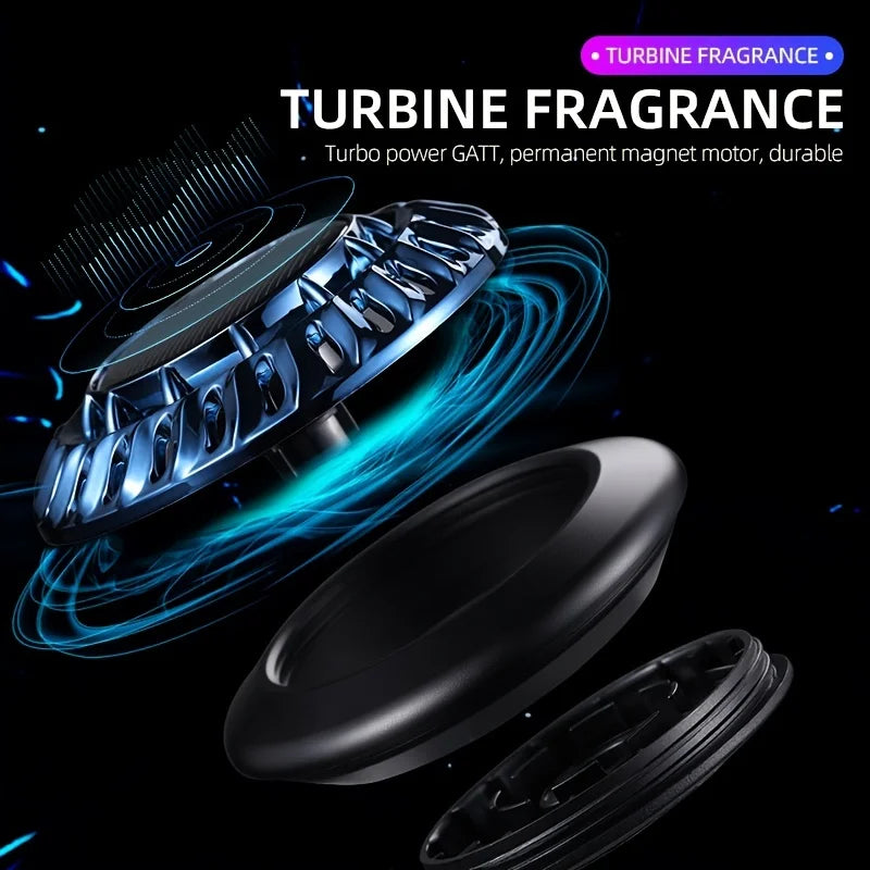 Solar Auto Rotating Spaceship Car Aromatherapy Perfume Air Freshening Essential Oil Car Diffuser Air Cleaner Perfume