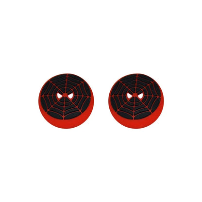 1pair Disney SpiderMan Deadpool Thumb Grip Cap Cover Playstation PS5 PS4 Xbox Series Cartoon Gameing Controller Accessories Gift