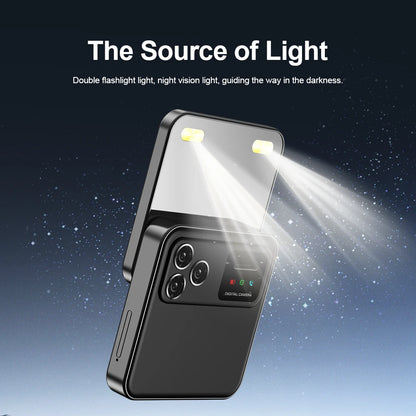 2024 NEW SERVO R18Pro Rotating Screen Mini Mobile Phone Flashlight Magic Voice 2.4" Button Slider Cell Phones Dual SIM Standby