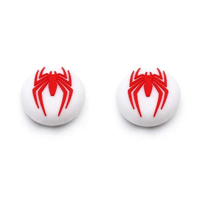 2pcs/set Marvel Games Console Thumb Grip Cap Cover Kawaii Spiderman Playstation PS5 PS4 Xbox Series Joystick Protective Cap