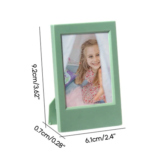 3 Inch Mini Photo Frame for Polaroid Picture Frame Tabletop Photocard Display Desktop Stand Home Office Decorations Gift