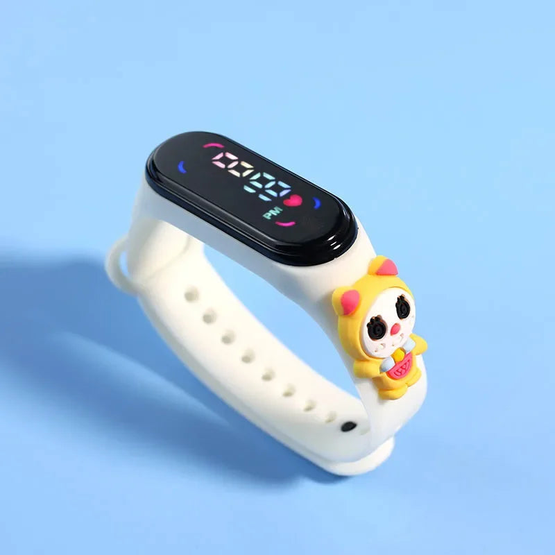 Disney Mickey Children Watches For Girls Electronic Bracelet Sports Touch LED Spiderman Doll Kids Watch Women Waterproof Clock
